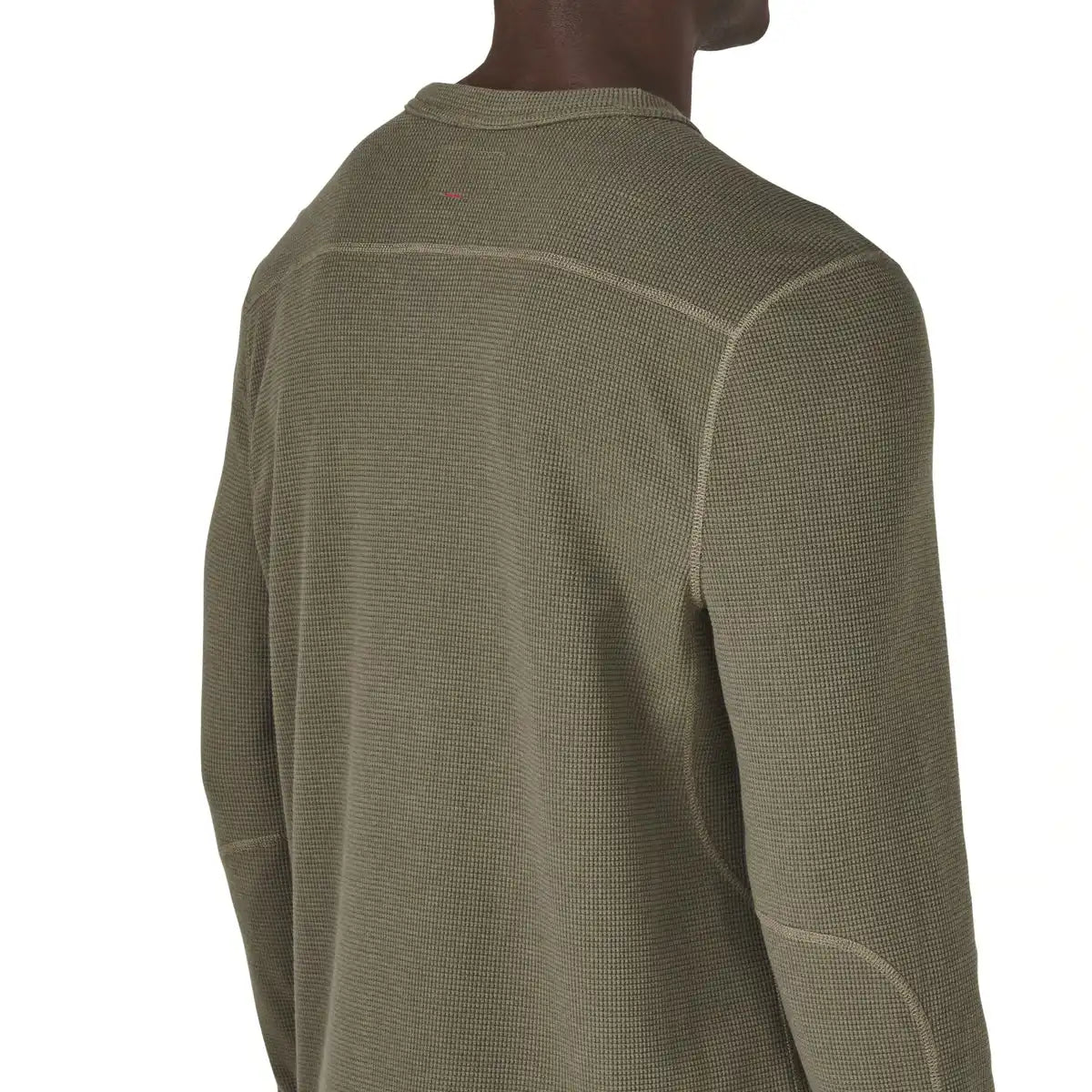 Santiam Waffle LS Tee Dusty Olive - M - Image 3