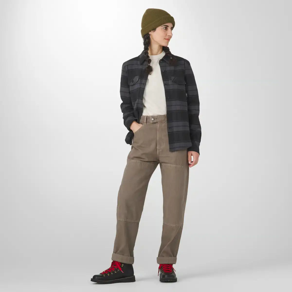 Danner Sauvie Cotton Flannel Black Plaid - Image 3