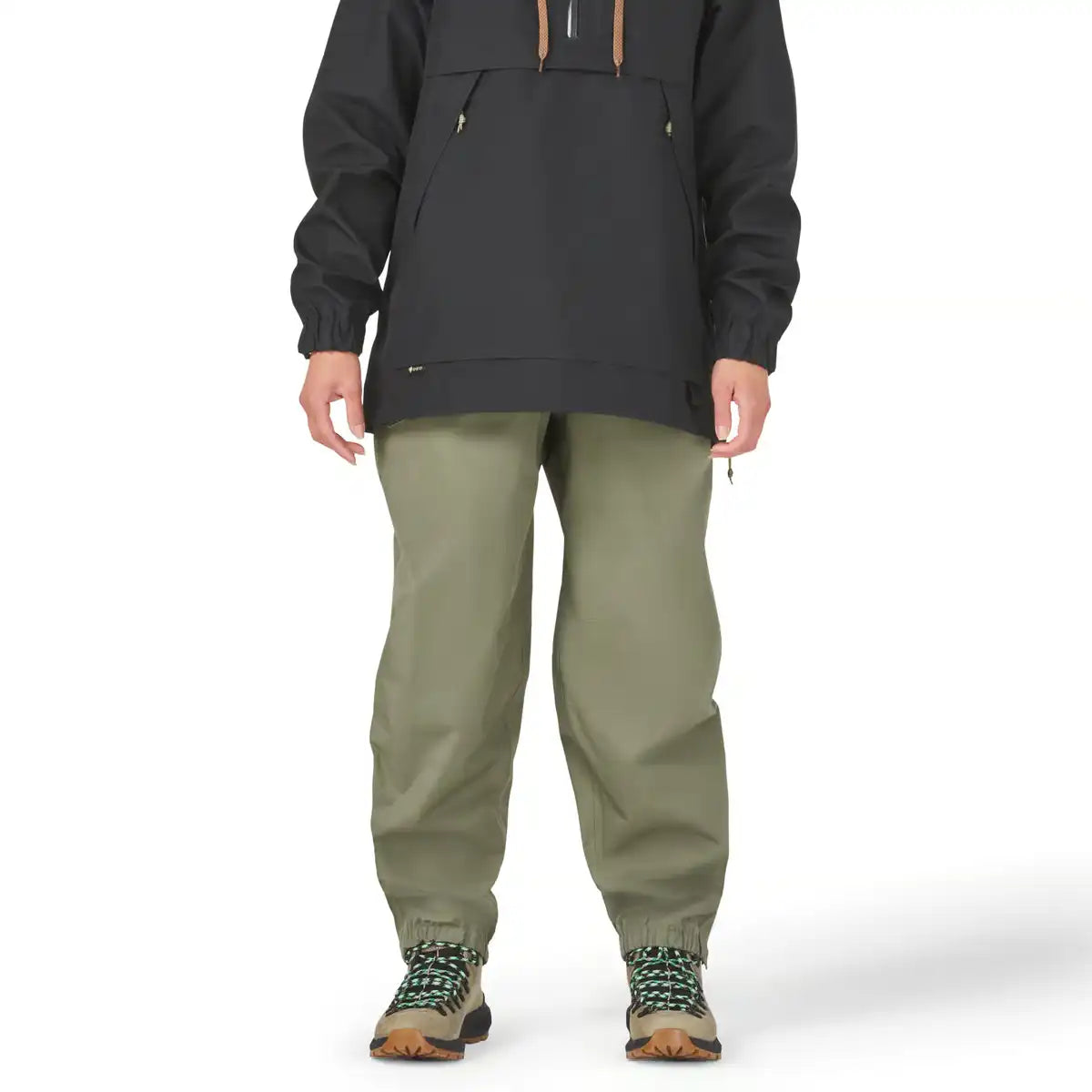 Cascade Crest Packable 3L GTX Rain Pants Dusty Olive - Image 2