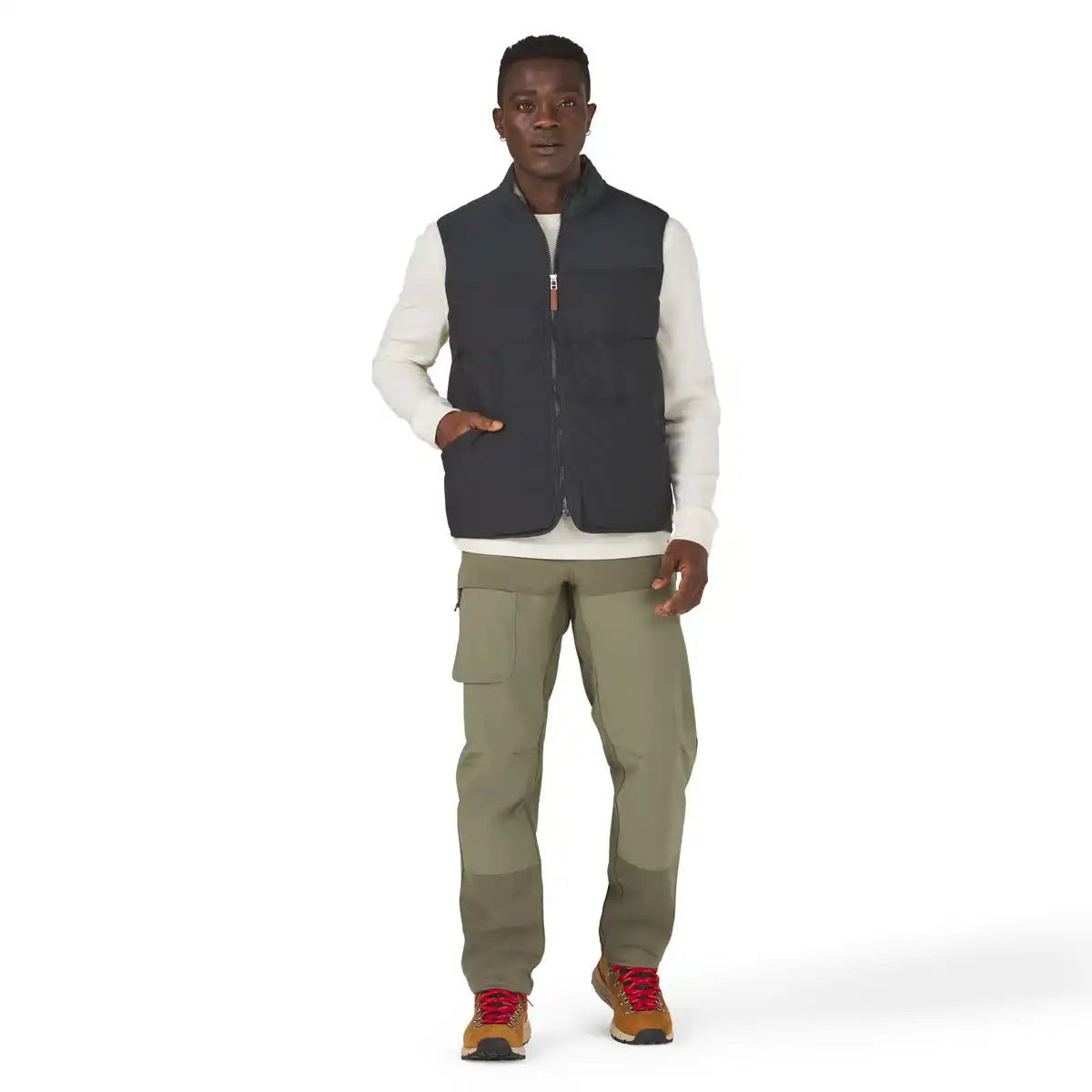Zigzag Down Vest Black - Image 5