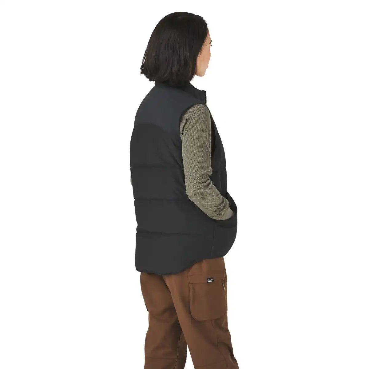 Zigzag Down Vest Black - Image 4